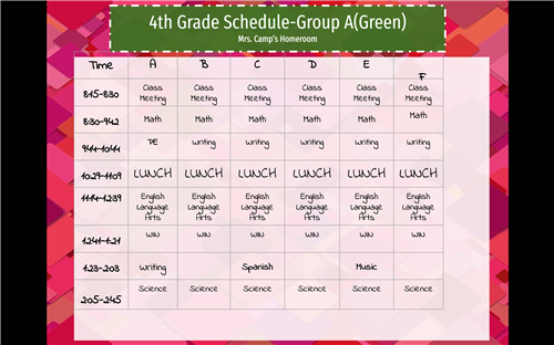 schedule A-Green 